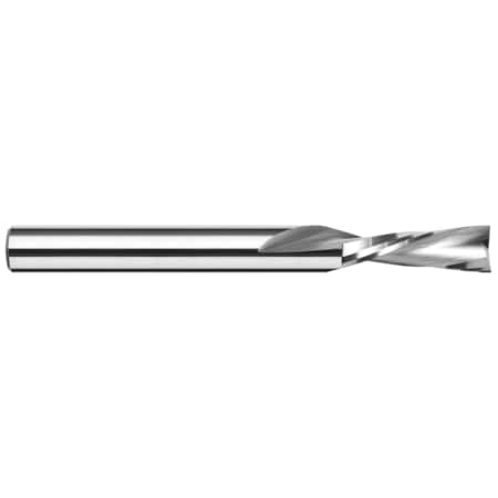 End Mill For Plastics - 2 Flute - Square, 0.0100, Material - Machining: Carbide
